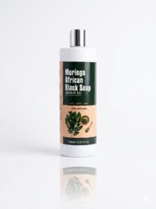 Moringa Black Soap Shower Gel